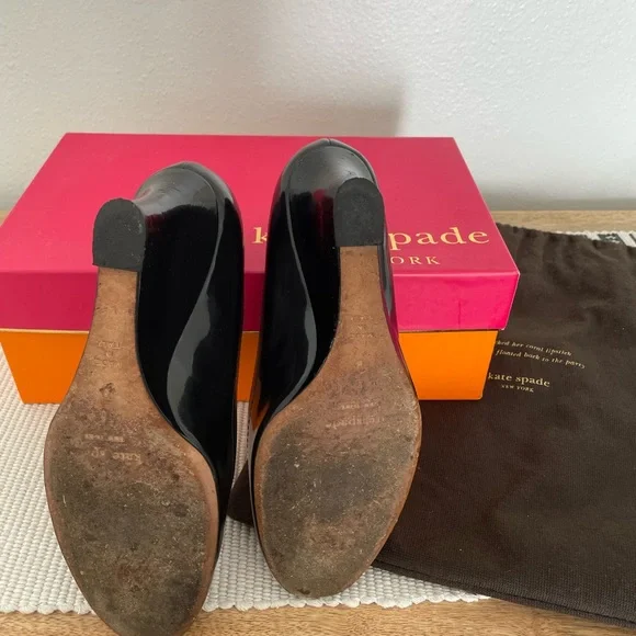 Kate Spade Patent Leather Marli Wedges - Picture 6 of 6
